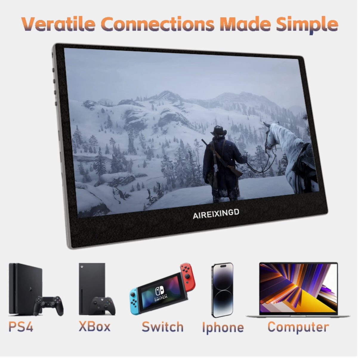 11.6 Inch Portable Monitor HDMI-Compatible Laptop second screen Gaming Extended Display For Switch/PS4/Xbox/Raspberry Pi