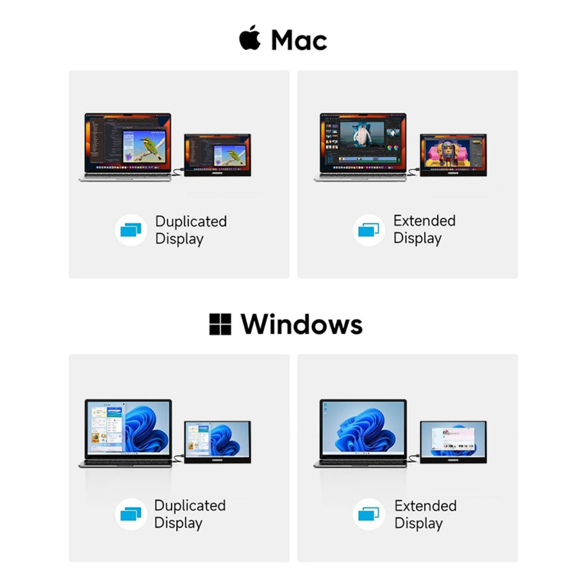 11.6 Inch Portable Monitor HDMI-Compatible Laptop second screen Gaming Extended Display For Switch/PS4/Xbox/Raspberry Pi